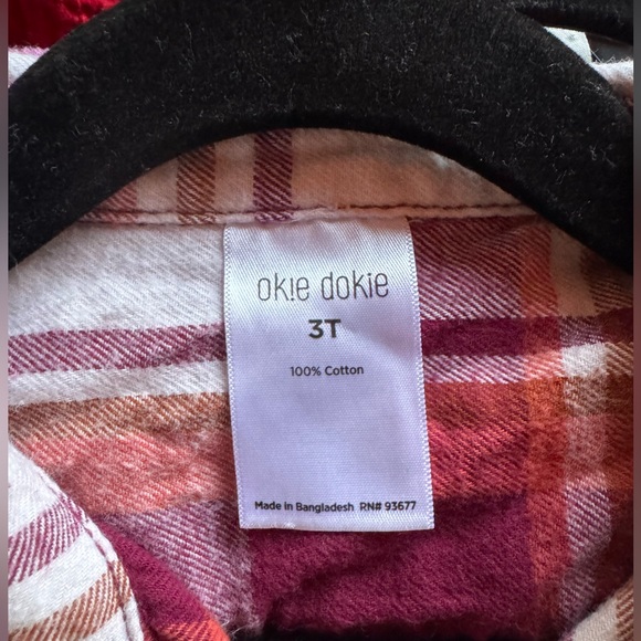 Plaid Button-Up Shirt size 3t - Picture 2 of 3